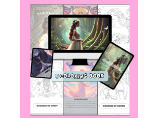 Digital Products/ THE GODDESS Coloring Book