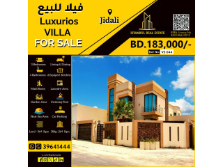 Fully Furnished Luxury Villa for Sale in Jidali near Sea Area BD.183,000/-